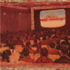 电影院1－2011年－不锈钢油画－60x40cm